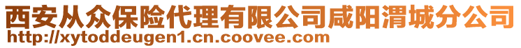 西安從眾保險代理有限公司咸陽渭城分公司