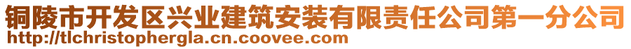 銅陵市開發(fā)區(qū)興業(yè)建筑安裝有限責(zé)任公司第一分公司