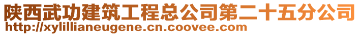 陜西武功建筑工程總公司第二十五分公司