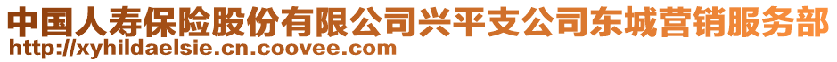 中國人壽保險股份有限公司興平支公司東城營銷服務部