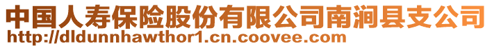 中國(guó)人壽保險(xiǎn)股份有限公司南澗縣支公司