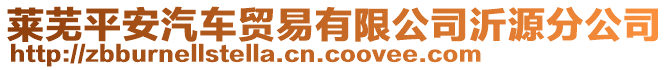 萊蕪平安汽車貿(mào)易有限公司沂源分公司