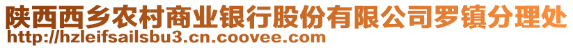 陜西西鄉(xiāng)農(nóng)村商業(yè)銀行股份有限公司羅鎮(zhèn)分理處