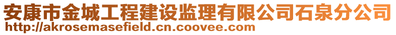 安康市金城工程建設(shè)監(jiān)理有限公司石泉分公司