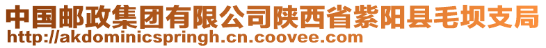 中國郵政集團(tuán)有限公司陜西省紫陽縣毛壩支局