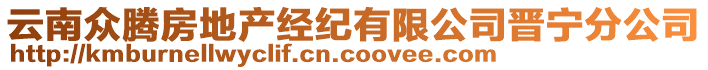 云南眾騰房地產(chǎn)經(jīng)紀有限公司晉寧分公司