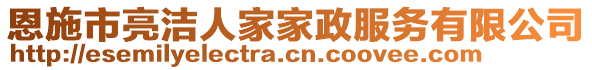 恩施市亮潔人家家政服務(wù)有限公司