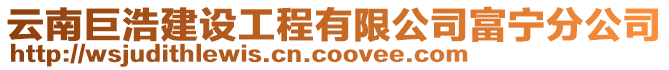 云南巨浩建设工程有限公司富宁分公司