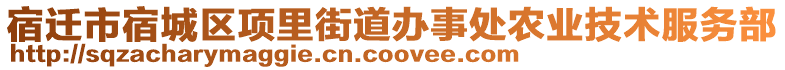 宿遷市宿城區(qū)項里街道辦事處農業(yè)技術服務部