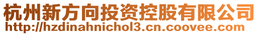 杭州新方向投資控股有限公司