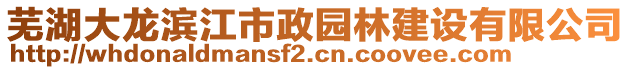 蕪湖大龍濱江市政園林建設(shè)有限公司