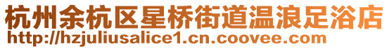 杭州余杭區星橋街道溫浪足浴店