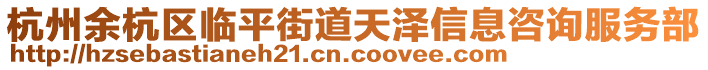 杭州余杭區臨平街道天澤信息咨詢服務部