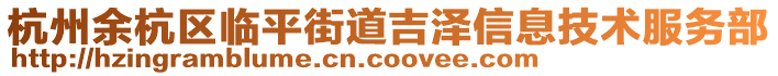杭州余杭區(qū)臨平街道吉澤信息技術(shù)服務(wù)部