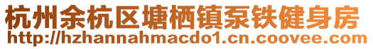 杭州余杭區(qū)塘棲鎮(zhèn)泵鐵健身房