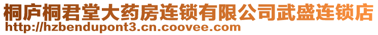 桐廬桐君堂大藥房連鎖有限公司武盛連鎖店