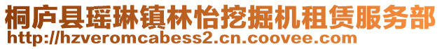 桐廬縣瑤琳鎮林怡挖掘機租賃服務部