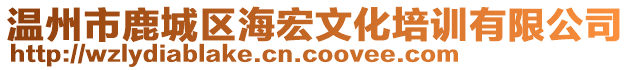 溫州市鹿城區(qū)海宏文化培訓(xùn)有限公司