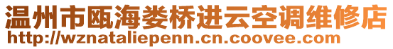 溫州市甌海婁橋進云空調(diào)維修店