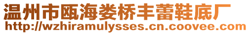 溫州市甌海婁橋豐蕾鞋底廠
