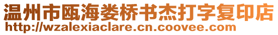 溫州市甌海婁橋書(shū)杰打字復(fù)印店