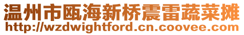 溫州市甌海新橋震雷蔬菜攤