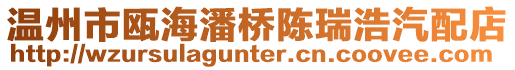 溫州市甌海潘橋陳瑞浩汽配店
