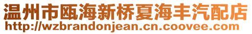 溫州市甌海新橋夏海豐汽配店