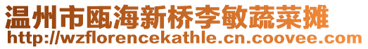 溫州市甌海新橋李敏蔬菜攤