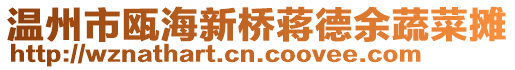 溫州市甌海新橋蔣德余蔬菜攤