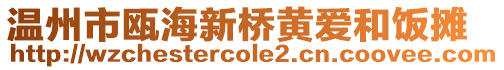 溫州市甌海新橋黃愛和飯攤