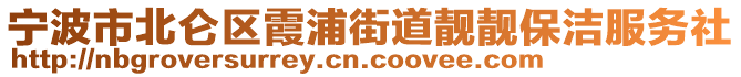 寧波市北侖區(qū)霞浦街道靚靚保潔服務(wù)社