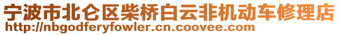 寧波市北侖區(qū)柴橋白云非機(jī)動(dòng)車修理店