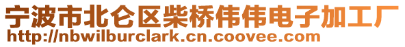 寧波市北侖區(qū)柴橋偉偉電子加工廠