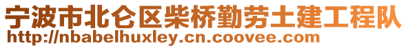 寧波市北侖區(qū)柴橋勤勞土建工程隊