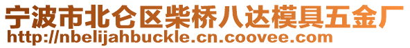 寧波市北侖區(qū)柴橋八達(dá)模具五金廠