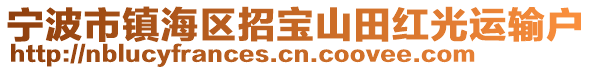 寧波市鎮(zhèn)海區(qū)招寶山田紅光運(yùn)輸戶