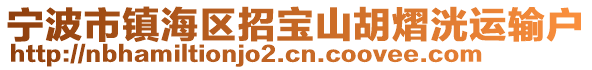 寧波市鎮海區招寶山胡熠洸運輸戶