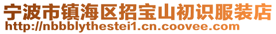 寧波市鎮(zhèn)海區(qū)招寶山初識服裝店