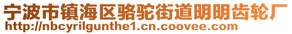 寧波市鎮(zhèn)海區(qū)駱駝街道明明齒輪廠