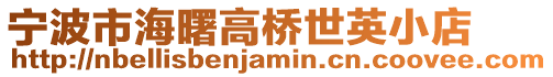 寧波市海曙高橋世英小店
