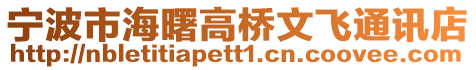 寧波市海曙高橋文飛通訊店