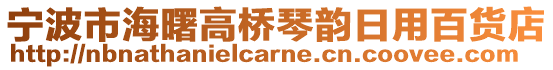 寧波市海曙高橋琴韻日用百貨店