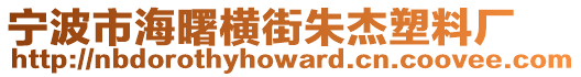 寧波市海曙橫街朱杰塑料廠