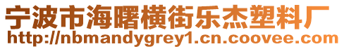 寧波市海曙橫街樂杰塑料廠