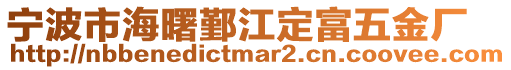 寧波市海曙鄞江定富五金廠
