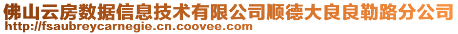 佛山云房數(shù)據(jù)信息技術(shù)有限公司順德大良良勒路分公司