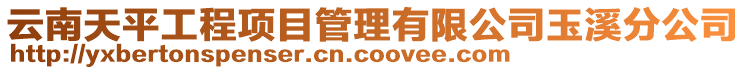 云南天平工程項(xiàng)目管理有限公司玉溪分公司