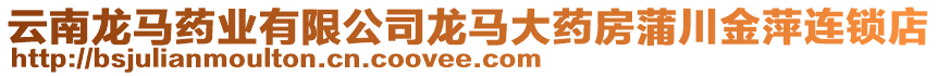 云南龍馬藥業(yè)有限公司龍馬大藥房蒲川金萍連鎖店