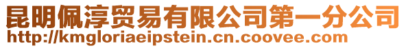 昆明佩淳貿易有限公司第一分公司